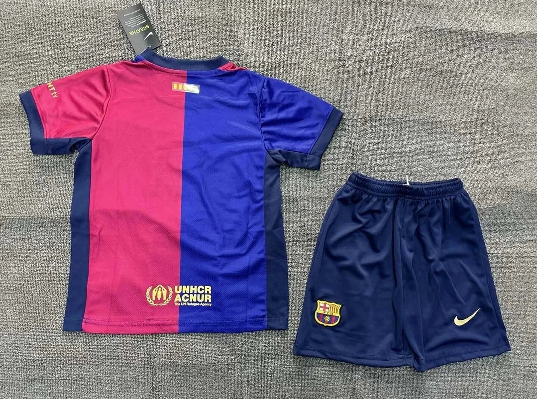 2024/2025 Barcelona Home Football Shirt 1:1 Thai Quality Kids Size