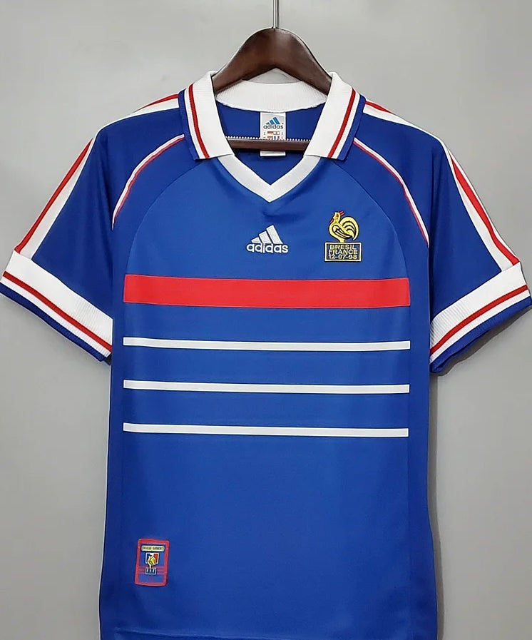 1998 Retro France Home Football Shirt